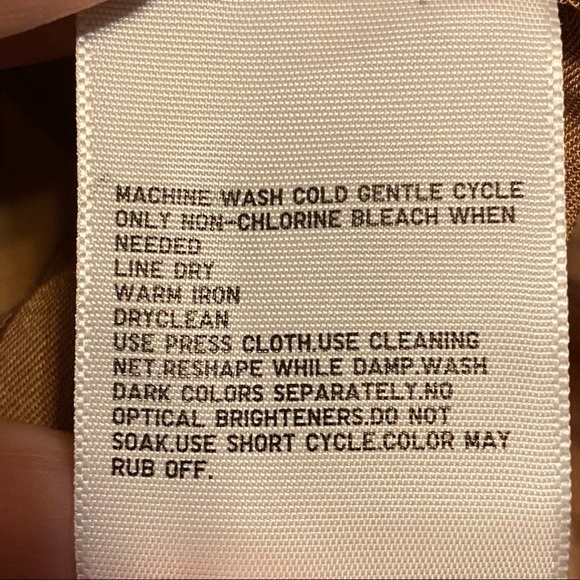 Uniqlo Brown Tan Striped Button Up Long‎ Sleeve Shirt Size XS Oversized - Picture 9 of 10